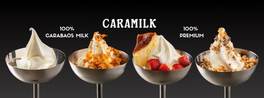 Caramel dessert sundaes lineup